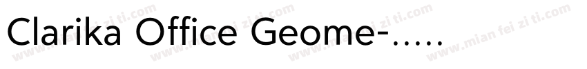 Clarika Office Geome字体转换